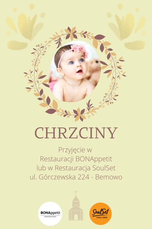 plakat chrzciny